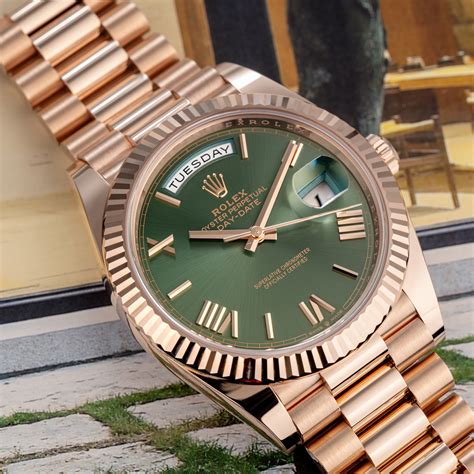 olive day date rolex